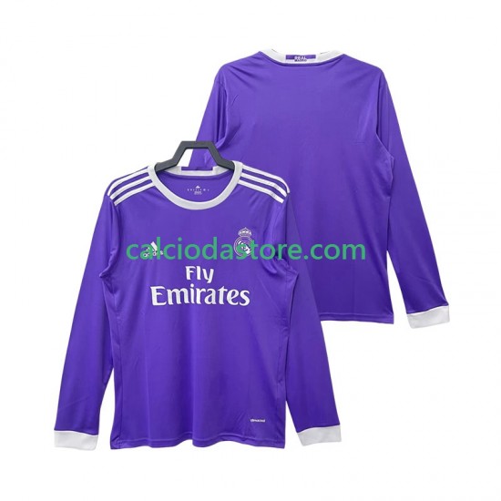 Maglia Real Madrid 2016 2017 Retro Gara Away Uomo ML Maglia Real Madrid 2016 2017 Retro Gara Away Uomo ML