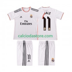 Maglia Real Madrid BALE 11 2013 2014 Retro Gara Home Completo Bambino 2-13 Anni MC