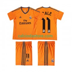Maglia Real Madrid BALE 11 2013 2014 Retro Gara Terza Completo Bambino 2-13 Anni MC