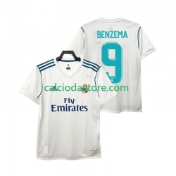 Maglia Real Madrid BENZEMA 9 2017 2018 Retro Gara Home Uomo MC