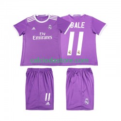 Maglia Real Madrid Bale 11 2016 2017 Retro Gara Away Completo Bambino 2-13 Anni MC