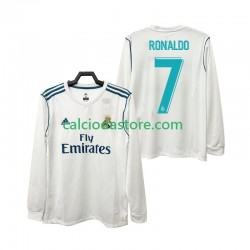 Maglia Real Madrid CRISTIANO RONALDO 7 2017 2018 Retro Gara Home Uomo ML