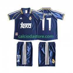 Maglia Real Madrid Cristiano Ronaldo 11 Retro Gara Terza Completo Bambino 2-13 Anni 1998 1999 MC
