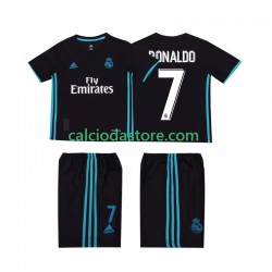 Maglia Real Madrid Cristiano Ronaldo 7 2017 2018 Retro Gara Away Completo Bambino 2-13 Anni MC