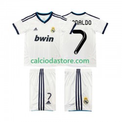 Maglia Real Madrid Cristiano Ronaldo 7 2012 2013 Retro Gara Home Completo Bambino 2-13 Anni MC