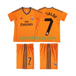 Maglia Real Madrid Cristiano Ronaldo 7 2013 2014 Retro Gara Terza Completo Bambino 2-13 Anni MC