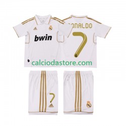 Maglia Real Madrid Cristiano Ronaldo 7 2012 Retro Gara Home Completo Bambino 2-13 Anni 2011 MC