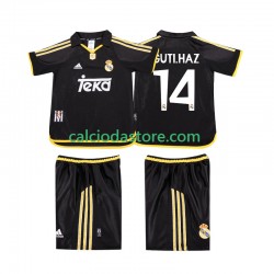 Maglia Real Madrid GUTI.HAZ 14 2001 Retro Gara Away Completo Bambino 2-13 Anni 1999 MC