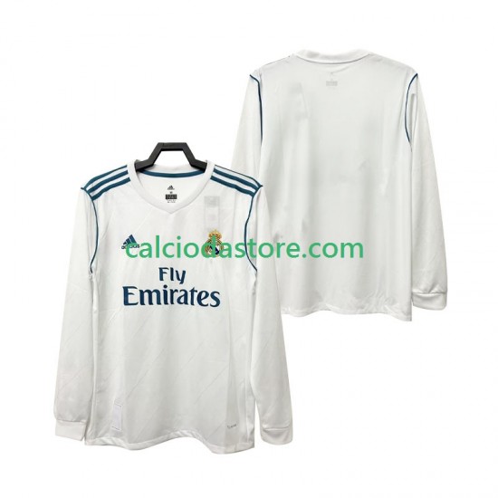 Maglia Real Madrid 2017 2018 Retro Gara Home Uomo ML Maglia Real Madrid 2017 2018 Retro Gara Home Uomo ML