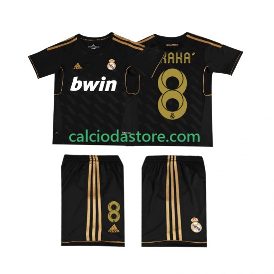 Maglia Real Madrid KAKA 8 -2012 Retro Gara Away Completo Bambino 2-13 Anni 2011 MC