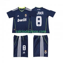 Maglia Real Madrid KAKA 8 Retro Gara Away Completo Bambino 2-13 Anni 2011 2010 MC