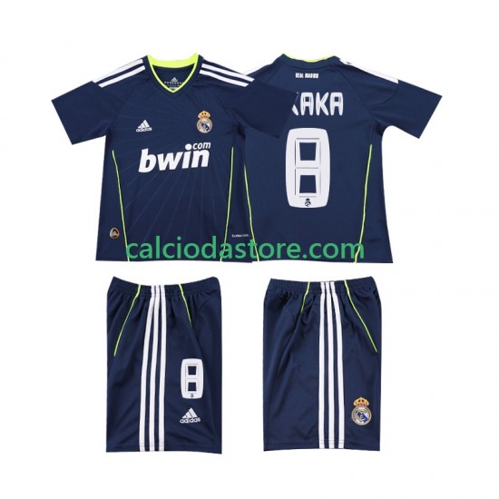 Maglia Real Madrid KAKA 8 Retro Gara Away Completo Bambino 2-13 Anni 2011 2010 MC