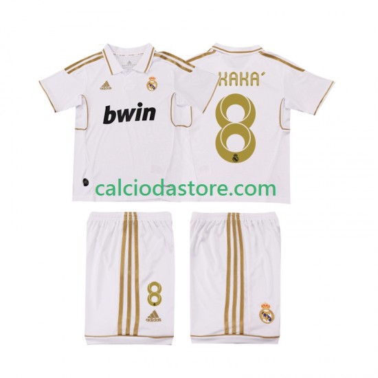 Maglia Real Madrid KAKA 8 2012 Retro Gara Home Completo Bambino 2-13 Anni 2011 MC