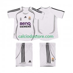 Maglia Real Madrid 2007 Retro Gara Home Completo Bambino 2-13 Anni 2006 MC