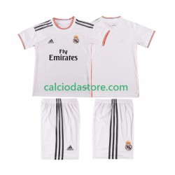 Maglia Real Madrid 2013 2014 Retro Gara Home Completo Bambino 2-13 Anni MC
