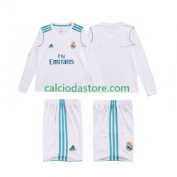 Maglia Real Madrid 2017 2018 Retro Gara Home Completo Bambino 2-13 Anni ML