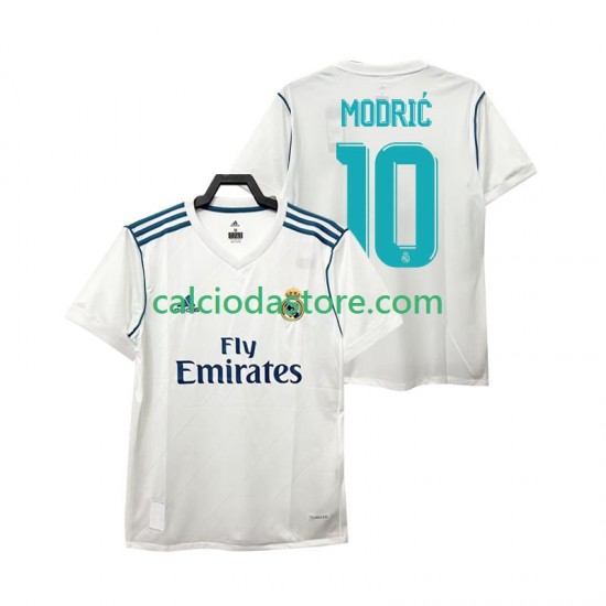 Maglia Real Madrid Modrić 10 2017 Retro Gara Home Uomo MC