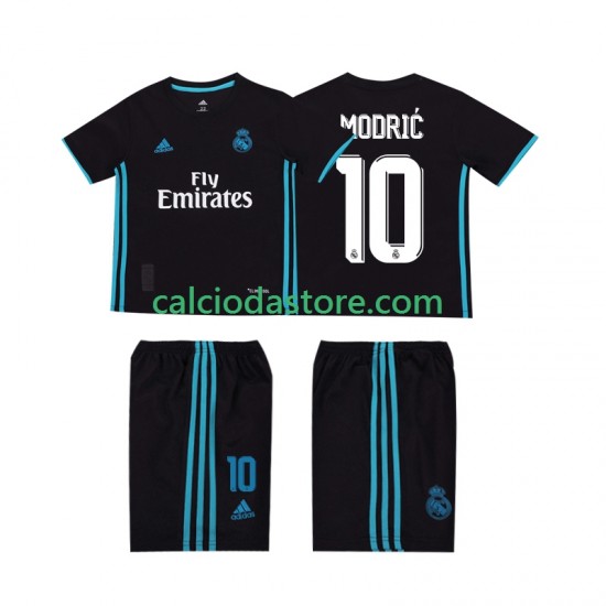 Maglia Real Madrid Modrić 10 2017 2018 Retro Gara Away Completo Bambino 2-13 Anni MC Maglia Real Madrid Modrić 10 2017 2018 Retro Gara Away Completo Bambino 2-13 Anni MC