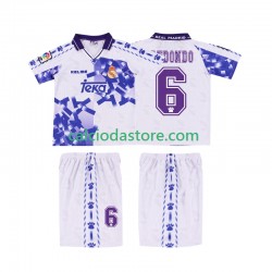 Maglia Real Madrid REDONDO 6 1996 1997 Retro Gara Terza Completo Bambino 2-13 Anni MC