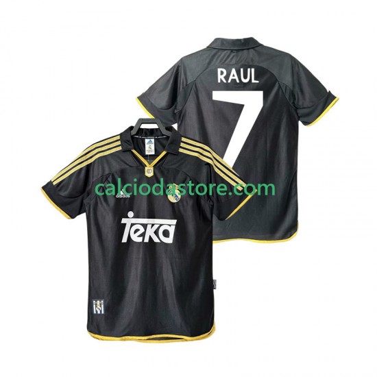 Maglia Real Madrid Raul 7 2001 Retro Gara Away Uomo 1999 MC