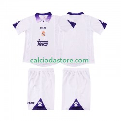 Maglia Real Madrid 1997 Retro Gara Home Completo Bambino 2-13 Anni 1998 MC
