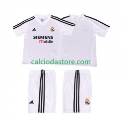 Maglia Real Madrid 5 Retro Gara Home Completo Bambino 2-13 Anni 2004 2002 MC