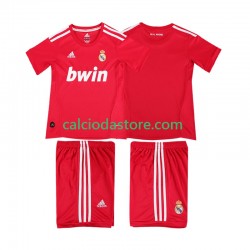 Maglia Real Madrid 2012 Retro Gara Terza Completo Bambino 2-13 Anni 2011 MC