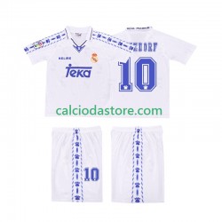 Maglia Real Madrid SEEDORF 10 1996 1997 Retro Gara Home Completo Bambino 2-13 Anni MC