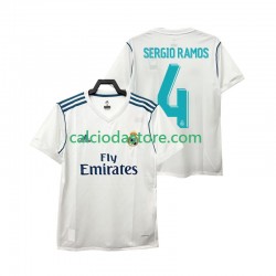 Maglia Real Madrid SERGIO RAMOS 4 2017 2018 Retro Gara Home Uomo MC