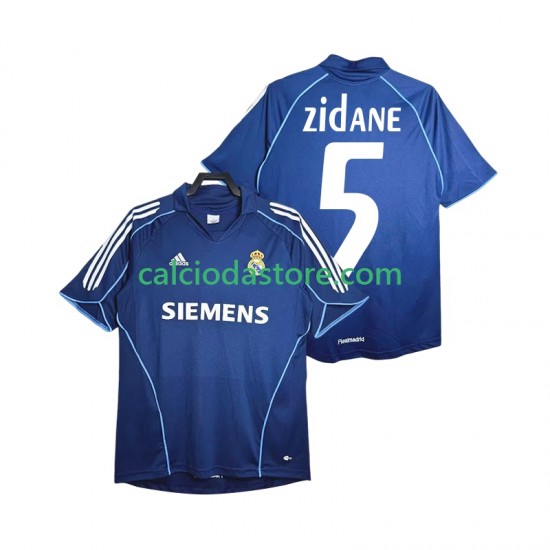 Maglia Real Madrid Zidane 5 2005 Retro Gara Away Uomo 2006 MC