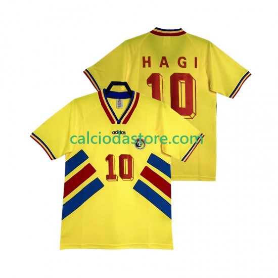 Maglia Romania Hagi 10 Retro Gara Home Uomo 1994 MC Maglia Romania Hagi 10 Retro Gara Home Uomo 1994 MC