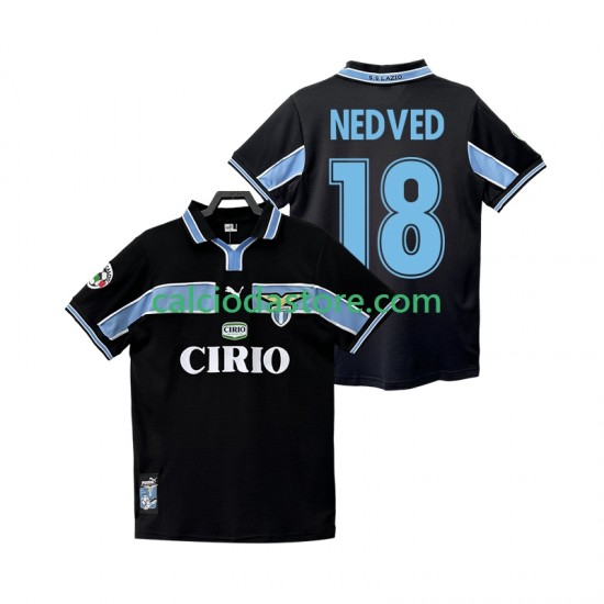 Maglia SS Lazio NEDVED 18 Retro Gara Away Uomo 1998 1999 MC