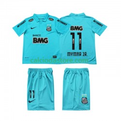 Maglia Santos Neymar JR 11 -2012 Retro Gara Terza Completo Bambino 2-13 Anni 2011 MC