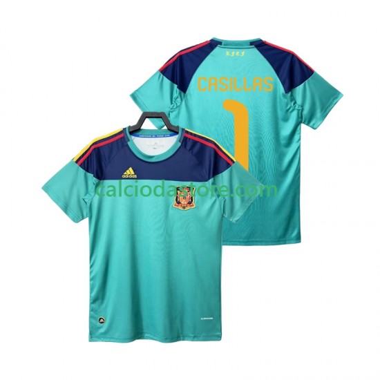 Maglia Portiere Spagna Casillas 1 Retro Gara Home Uomo 2010 MC