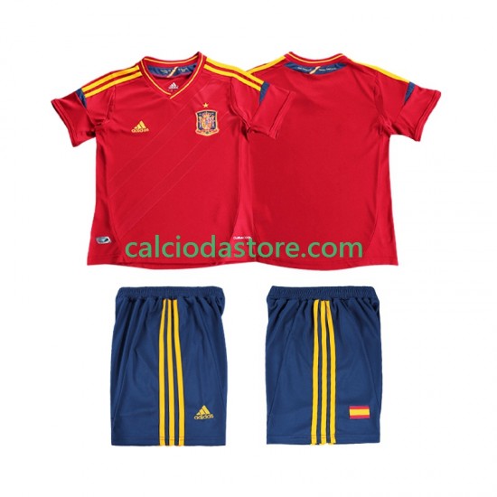 Maglia Spagna 2012 Retro Gara Home Completo Bambino 2-13 Anni MC