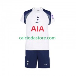 Maglia Tottenham Hotspur Gara Home Completo Bambino 2-13 Anni 2025-2026 MC