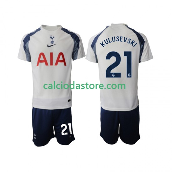 Maglia Tottenham Hotspur Kulusevski 21 Gara Home Completo Bambino 2-13 Anni 2025-2026 MC Maglia Tottenham Hotspur Kulusevski 21 Gara Home Completo Bambino 2-13 Anni 2025-2026 MC