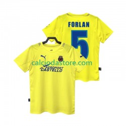 Maglia Villarreal CF FORLAN 5 2005 Retro Gara Home Uomo 2006 MC