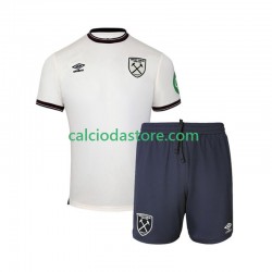 Maglia West Ham United Gara Away Completo Bambino 2-13 Anni 2025-2026 MC