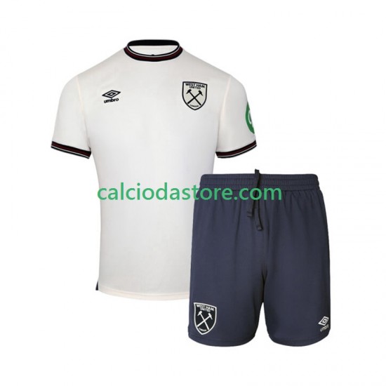 Maglia West Ham United Gara Away Completo Bambino 2-13 Anni 2025-2026 MC Maglia West Ham United Gara Away Completo Bambino 2-13 Anni 2025-2026 MC