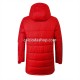 FC Bayern München Uomo Giacca con Cappuccio Fleece Rosso