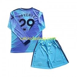 Maglia Arsenal Havertz 29 Gara Terza Completo Bambino 2-13 Anni 2024-2025 ML