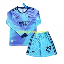Maglia Arsenal Havertz 29 Gara Terza Completo Bambino 2-13 Anni 2024-2025 ML
