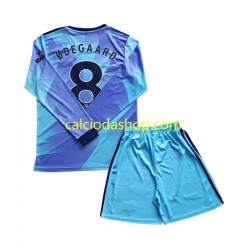 Maglia Arsenal Odegaard 8 Gara Terza Completo Bambino 2-13 Anni 2024-2025 ML