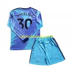 Maglia Arsenal Sterling 30 Gara Terza Completo Bambino 2-13 Anni 2024-2025 ML