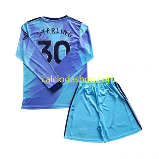 Maglia Arsenal Sterling 30 Gara Terza Completo Bambino 2-13 Anni 2024-2025 ML Maglia Arsenal Sterling 30 Gara Terza Completo Bambino 2-13 Anni 2024-2025 ML