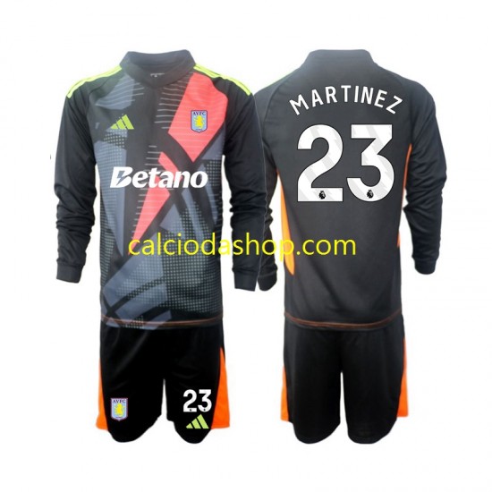 Maglia Portiere Aston Villa Emiliano Martinez 23 Gara Away Completo Bambino 2-13 Anni 2024-2025 ML Maglia Portiere Aston Villa Emiliano Martinez 23 Gara Away Completo Bambino 2-13 Anni 2024-2025 ML