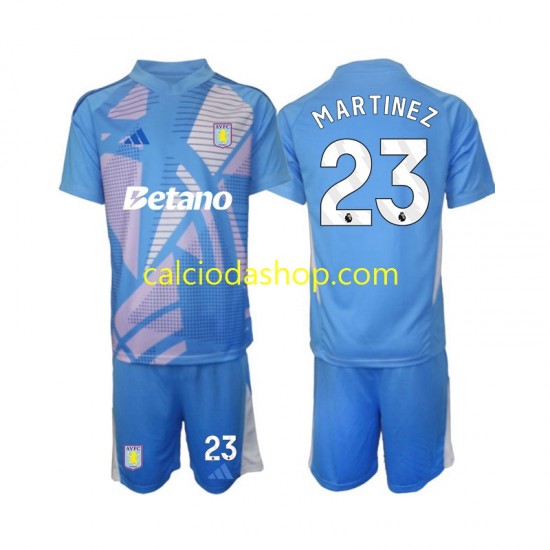 Maglia Portiere Aston Villa Emiliano Martinez 23 Gara Terza Completo Bambino 2-13 Anni 2024-2025 MC Maglia Portiere Aston Villa Emiliano Martinez 23 Gara Terza Completo Bambino 2-13 Anni 2024-2025 MC