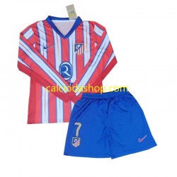 Maglia Atlético Madrid Antoine Griezmann 7 Gara Home Completo Bambino 2-13 Anni 2024-2025 ML