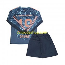 Maglia FC Bayern München Davies 19 Gara Away Completo Bambino 2-13 Anni 2024-2025 ML
